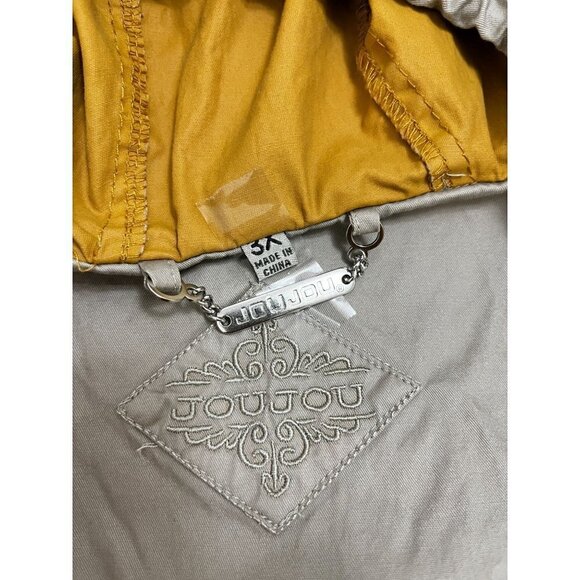 Jou Jou Windbreaker Jacket Hoodie Winter Lightweight High Neck Size 3X - Picture 9 of 9